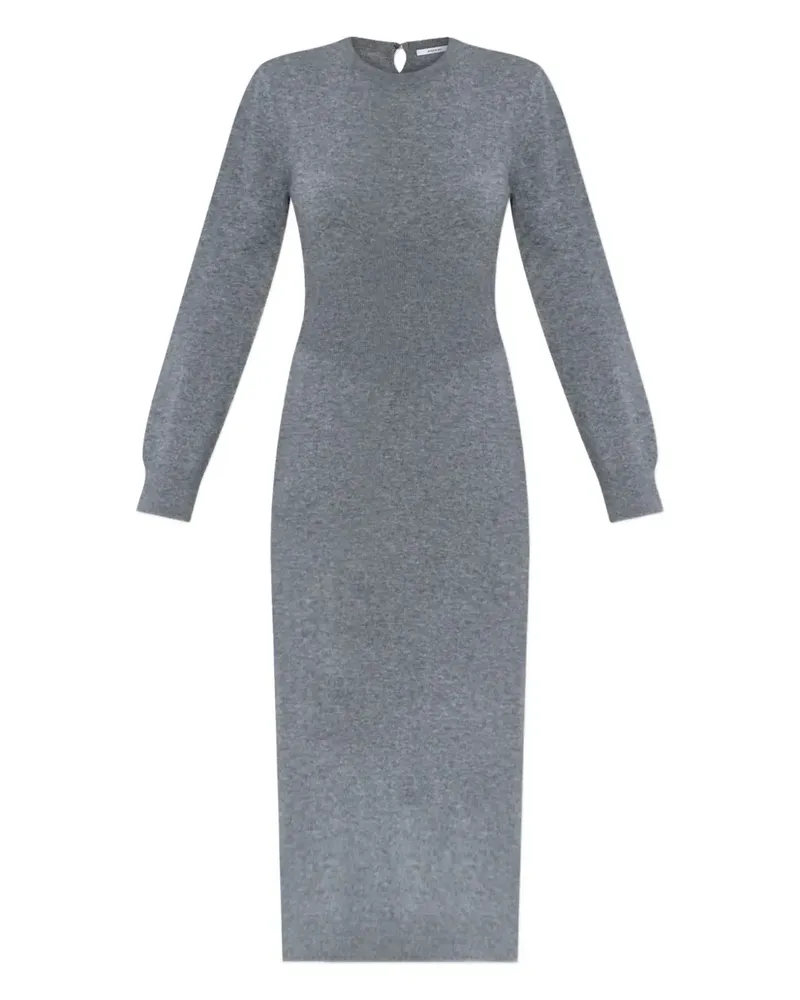 Givenchy Geripptes Midikleid - Grau Grau