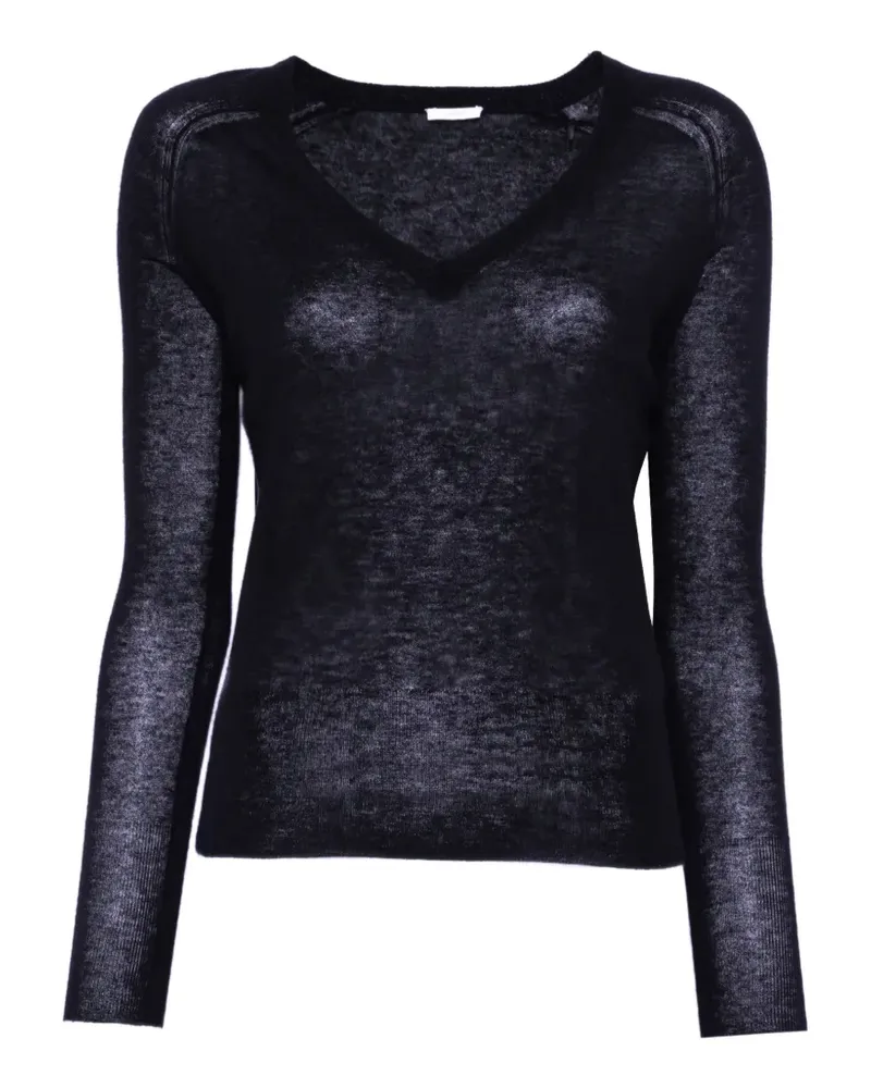 Joseph Cetus Cashair V-neck cashmere sweater - Schwarz Schwarz