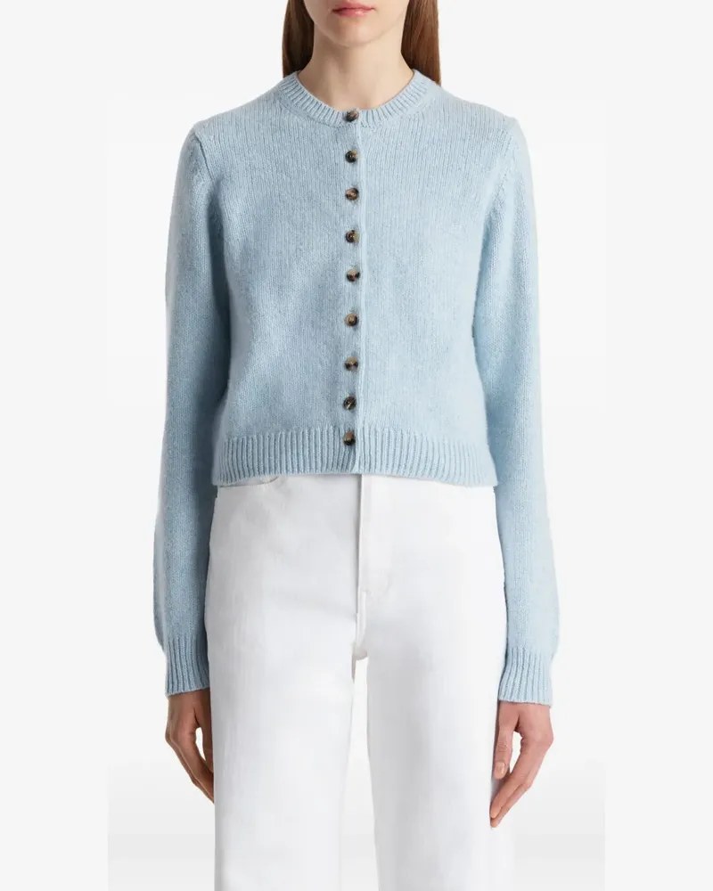 KHAITE Everheart Kaschmircardigan mit Knopfleiste - Blau Blau
