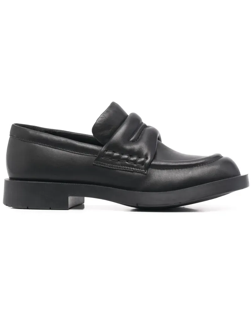 Camper Loafer mit runder Kappe - Schwarz Schwarz