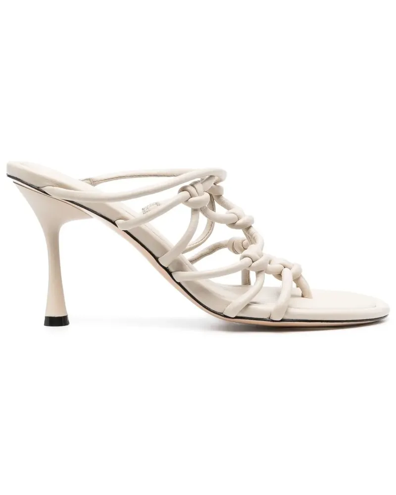 Studio Amelia Mules mit Riemchen - Nude Nude