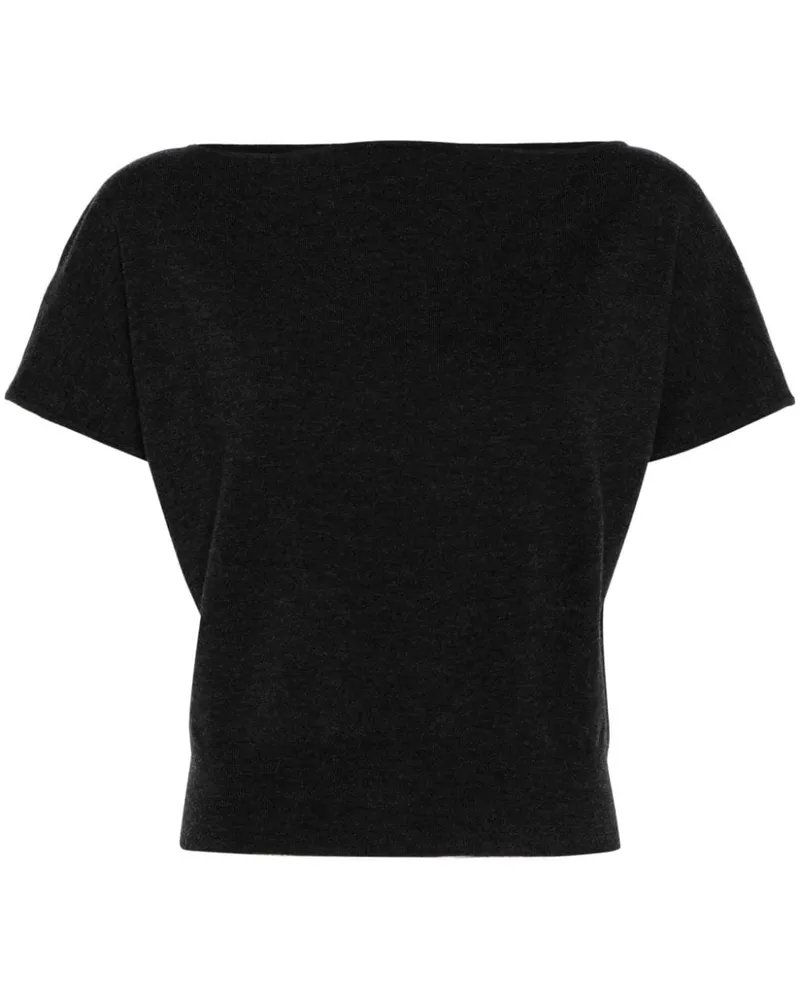 P.A.R.O.S.H. P.A.R.O H. Melierte Bluse - Schwarz Schwarz