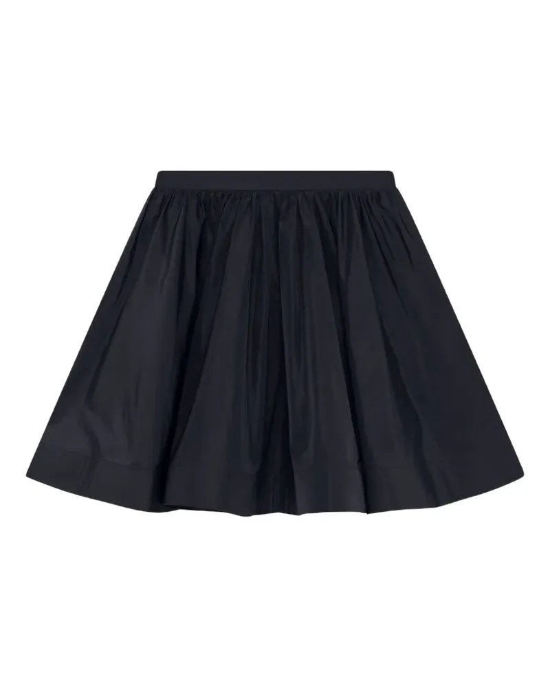 MSGM Mini-Faltenrock in A-Linie - Schwarz Schwarz