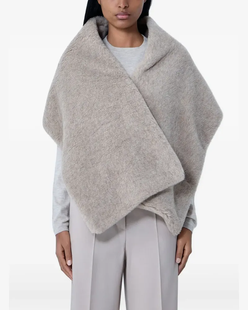 Max Mara textured scarf - Grau Grau