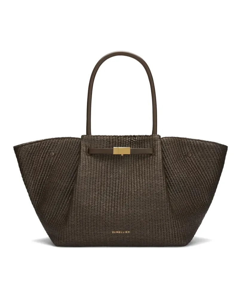 DeMELLIER New York Tote Bag aus Raffiabast - Braun Braun