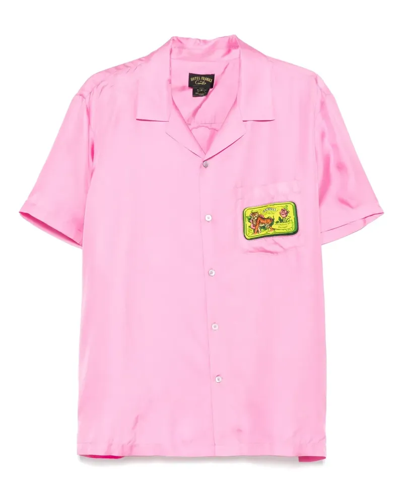 Camilla Hemd mit Salty Splendor-Print - Rosa Rosa