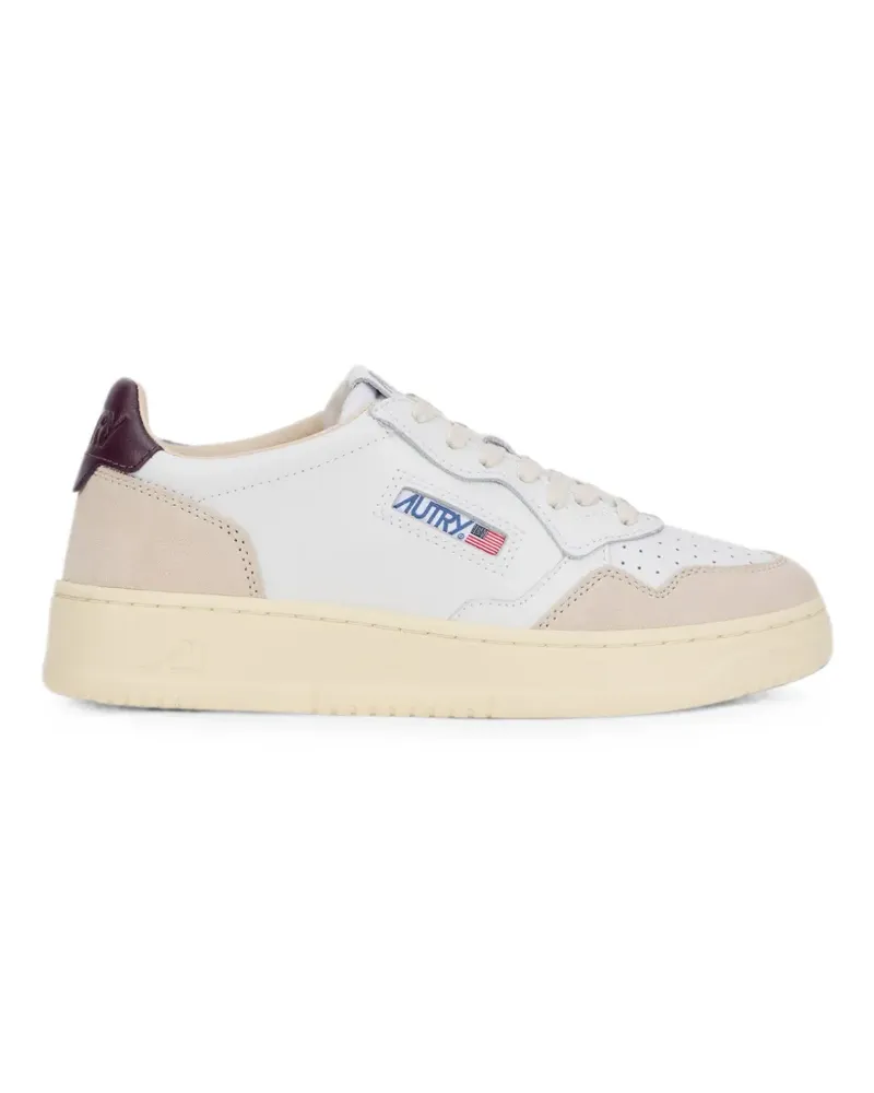 AUTRY suede-panelled sneakers - Weiß Weiß