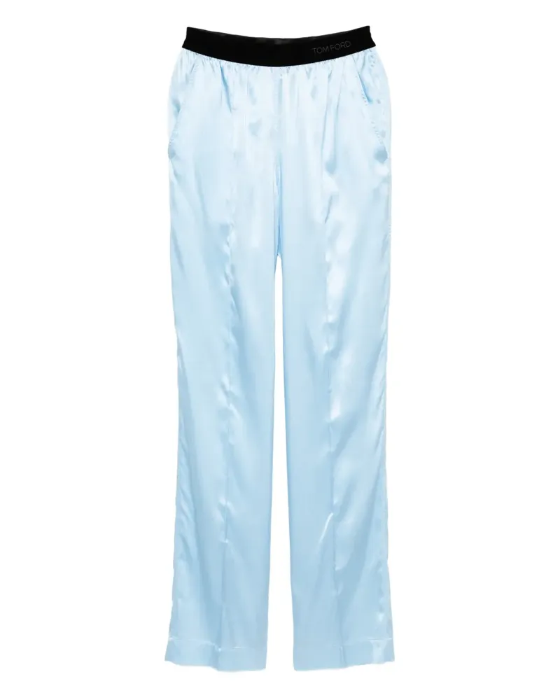 Tom Ford Hose aus Satin - Blau Blau