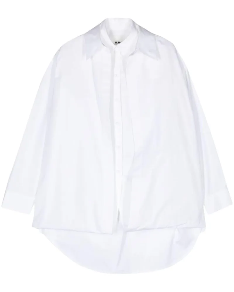 Jil Sander Hemd im Layering-Look - Weiß Weiß