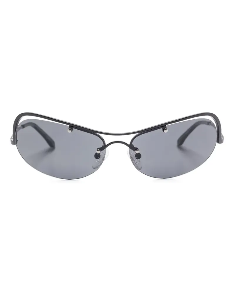 Henrik Vibskov Lana Sonnenbrille - Schwarz Schwarz