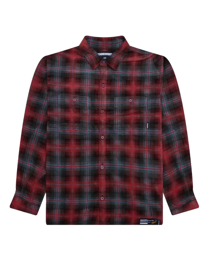 Neighborhood check corduroy shirt - Rot Rot