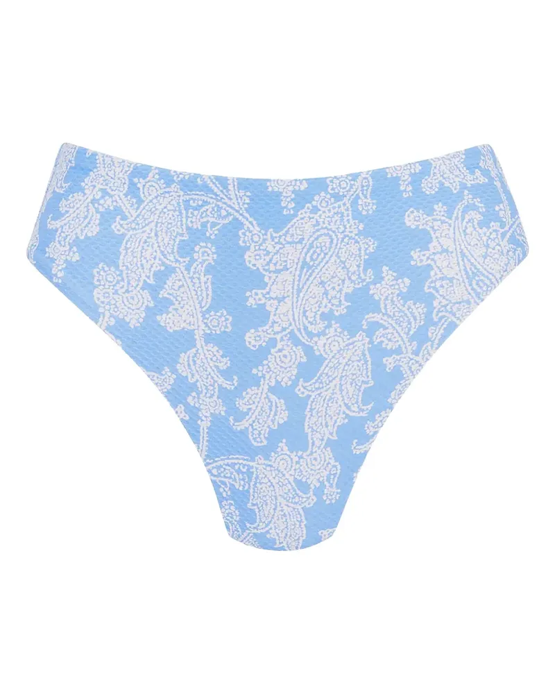 Heidi Klein Bikinihöschen mit Paisley-Print - Blau Blau