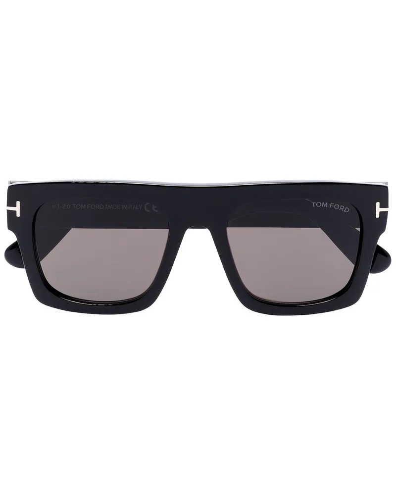 Tom Ford Eckige FT0711 Sonnenbrille - Schwarz Schwarz