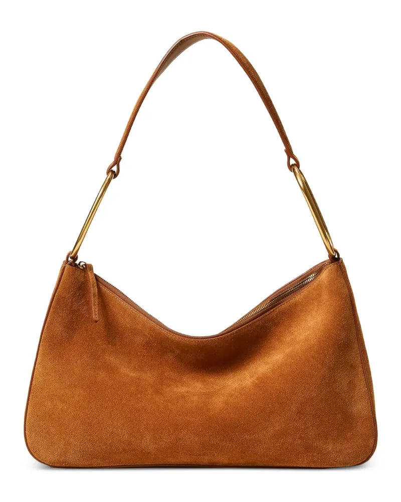 Twin-Set Mittelgroße Liliane Schultertasche mit Ringdetail - Braun Braun