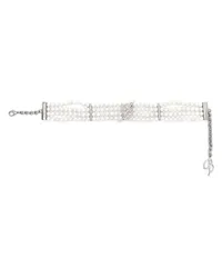 Blumarine Choker mit Perlen Silber