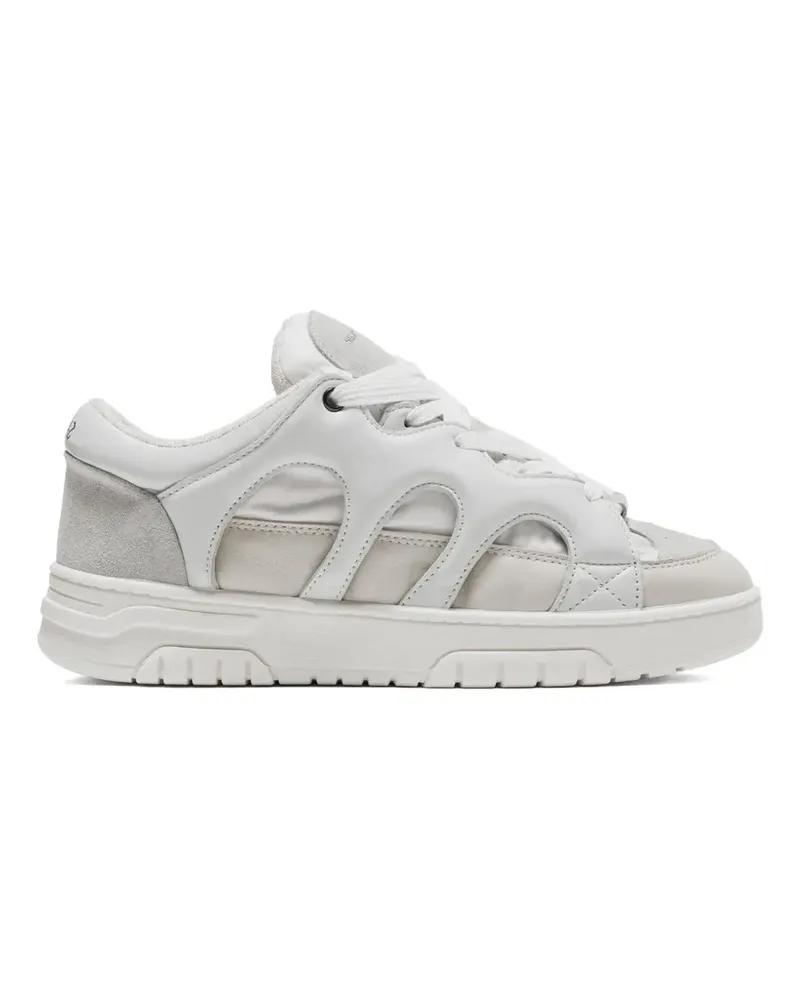 PAURA panelled cut-out sneakers - Weiß Weiß
