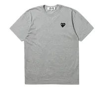 T-Shirt mit Patch - Grau