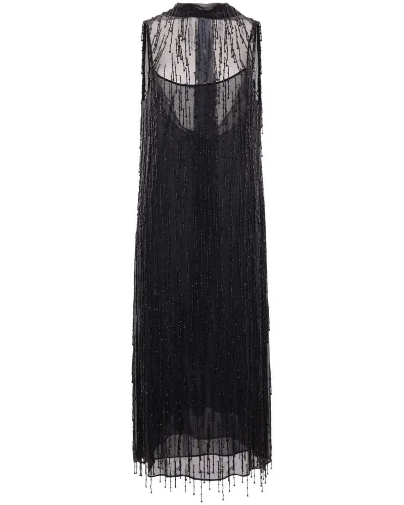 Blumarine Kleid mit Perlen - Schwarz Schwarz