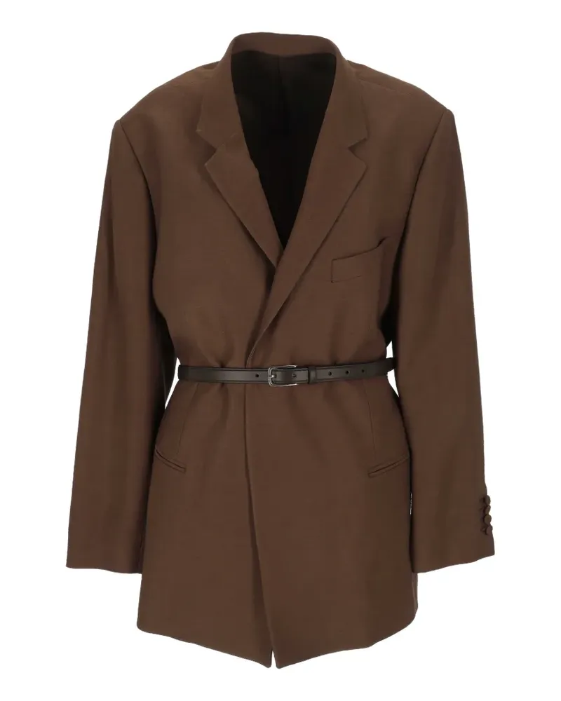 ARMARIUM belted jacket - Braun Braun