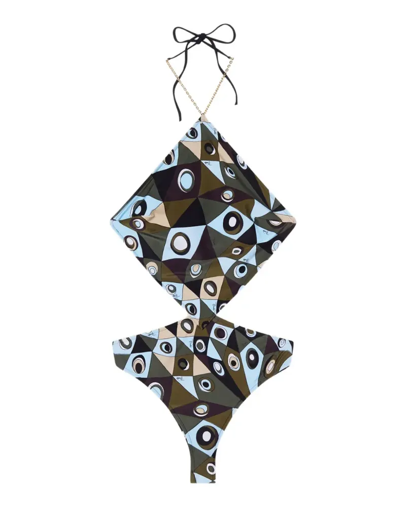 Emilio Pucci Occhi-print trikini - Grün Grün