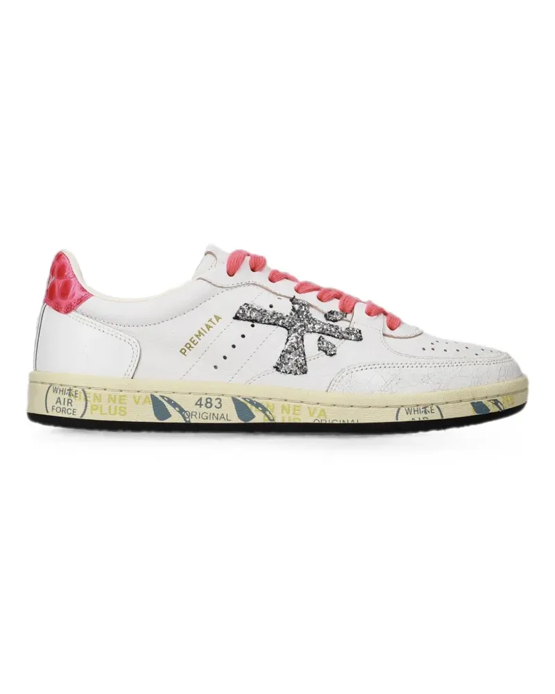 Premiata Clayd glitter-embellished sneakers - Weiß Weiß