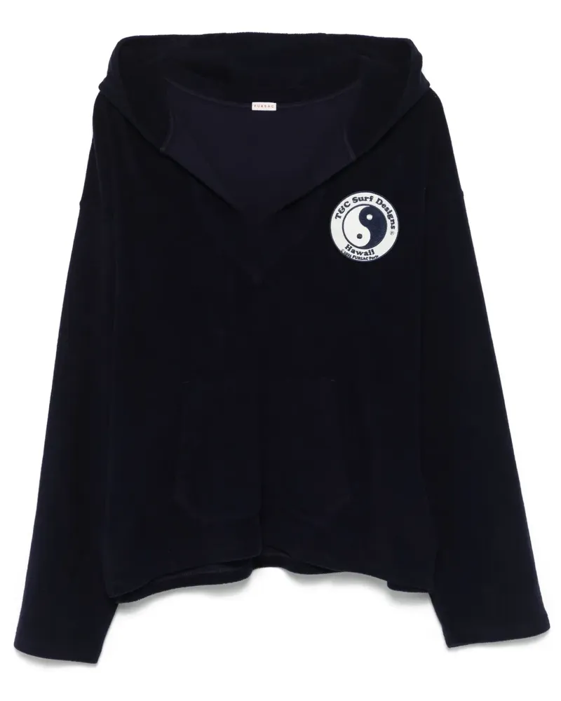 FURSAC Hoodie aus Frottee - Blau Blau