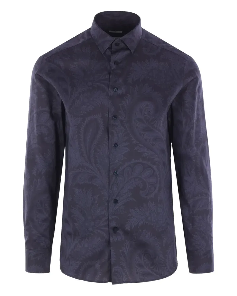 Etro Hemd mit Paisleymuster - Blau Blau