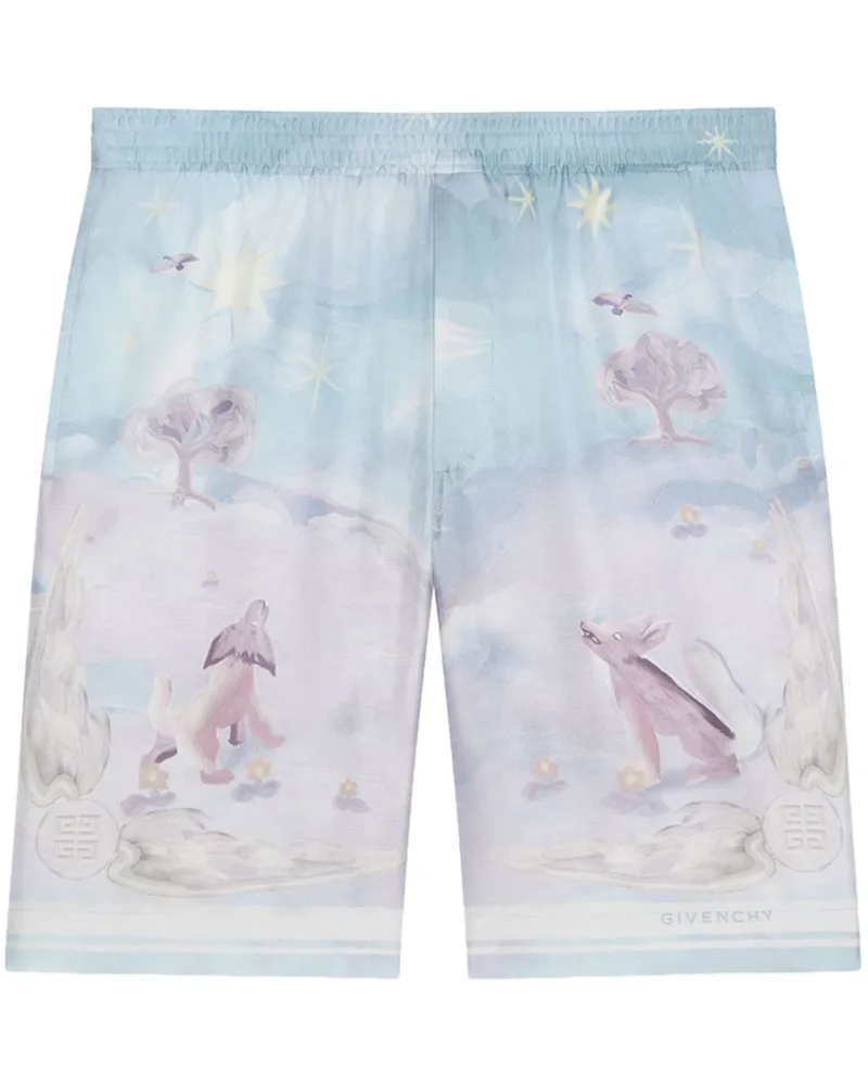 Givenchy Shorts aus Seide - Blau Blau