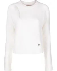 Michael Kors Pullover mit Cut-Out Weiß