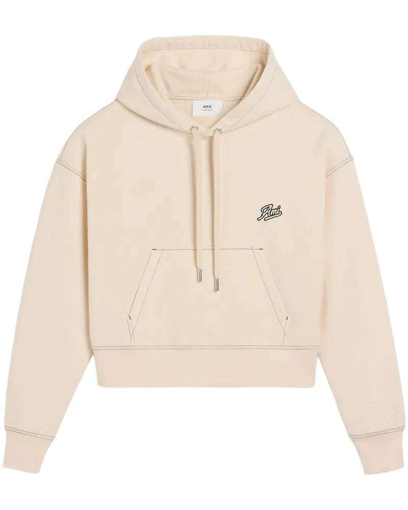 AMI Paris Ami Signature Hoodie - Nude Nude