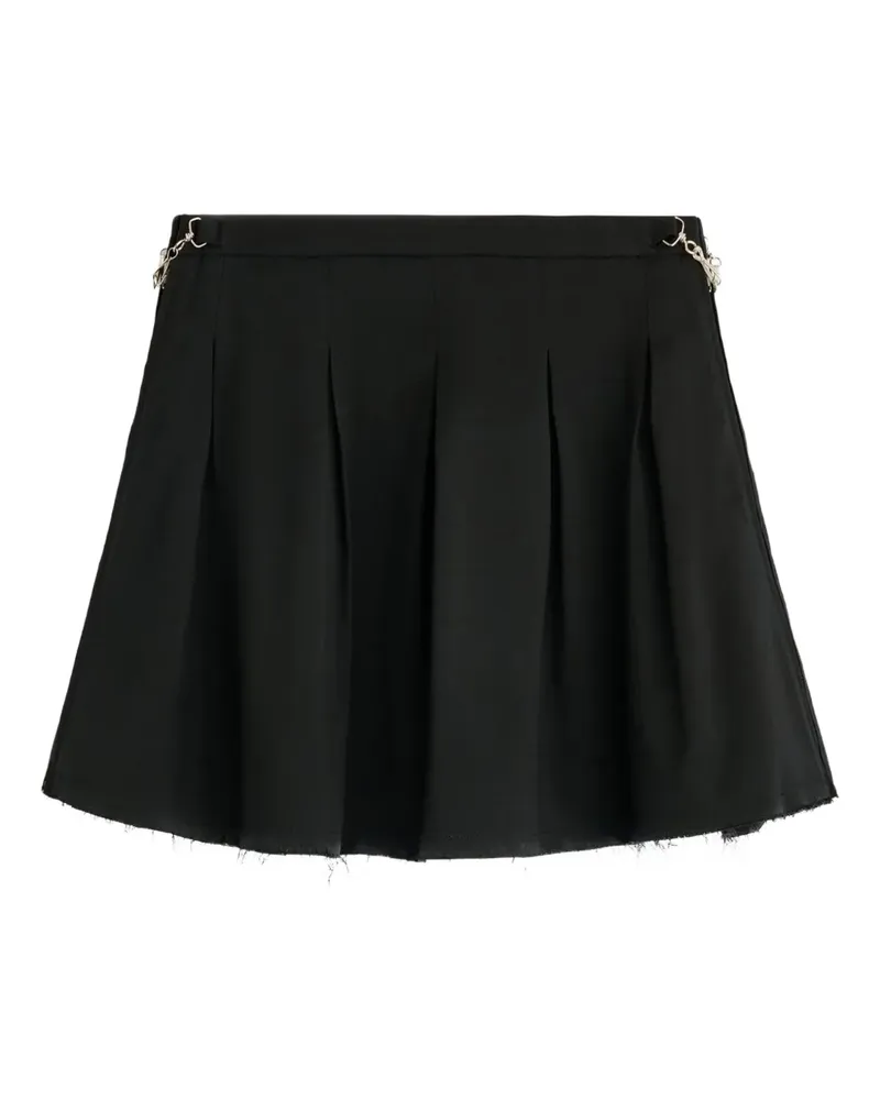 Our Legacy Object frayed pleated skirt - Schwarz Schwarz