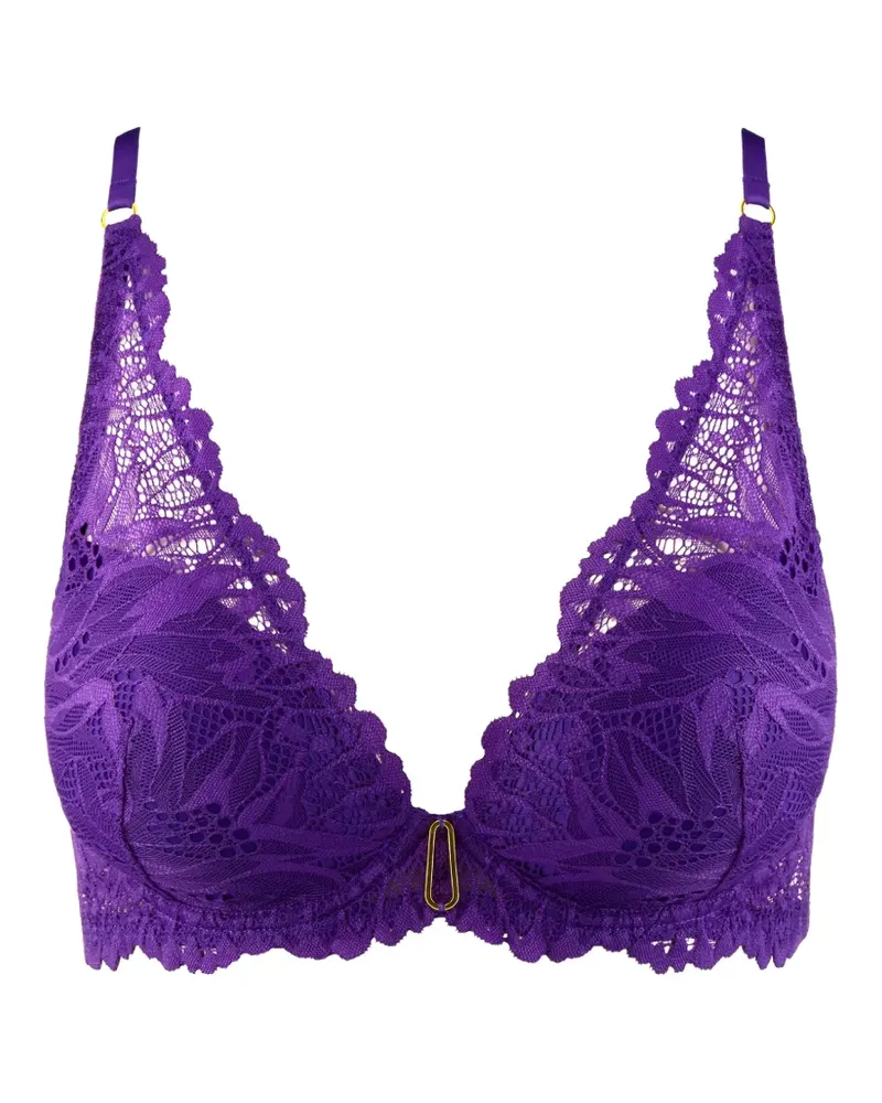 Aubade Flowermania BH mit Blumenspitze - Violett Violett