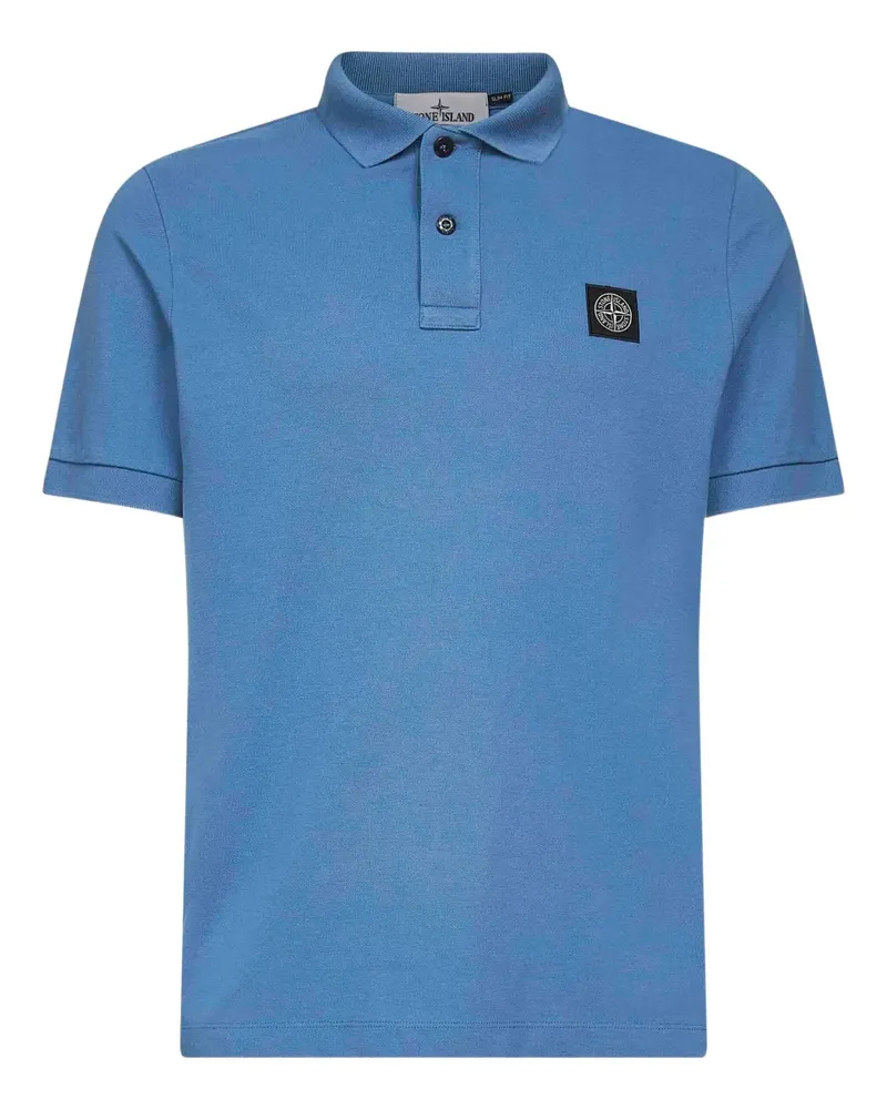 Stone Island Poloshirt mit Kompass - Blau Blau