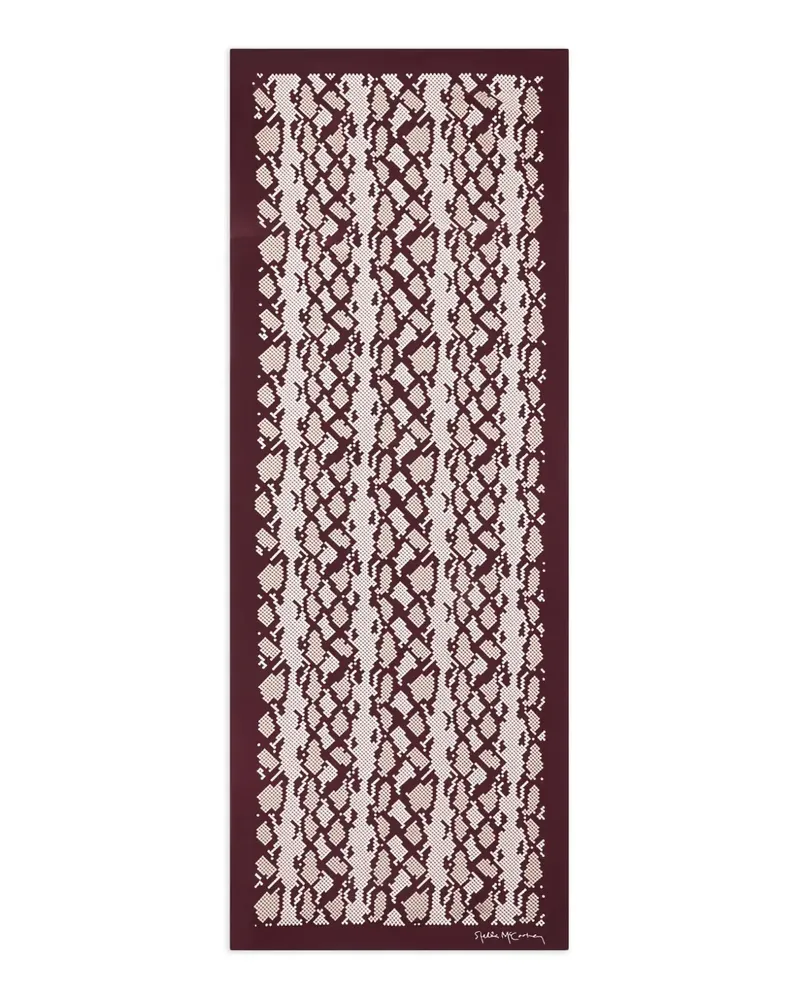 Stella McCartney Gemusterter Schal - Rot Rot