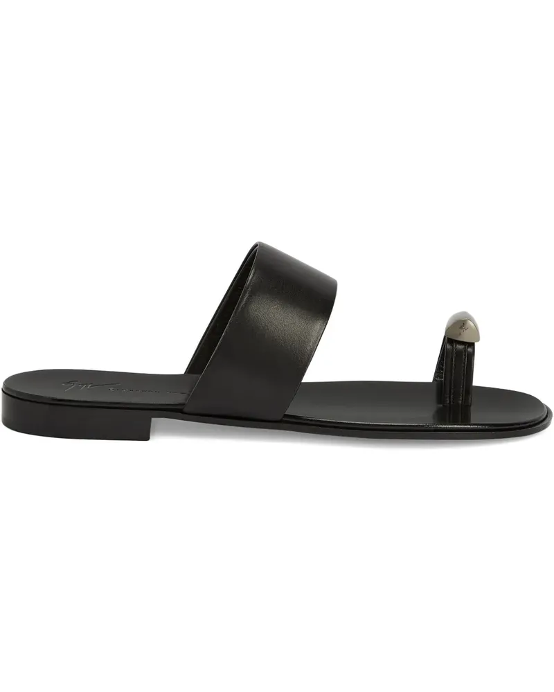 Giuseppe Zanotti Norbert Sandalen mit Zehenring - Schwarz Schwarz