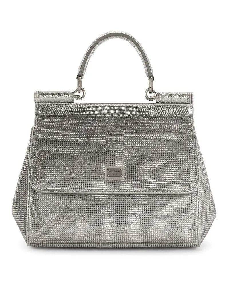 Dolce & Gabbana KIM DOLCE&GABBANA kleine Sicily Handtasche - Silber Silber