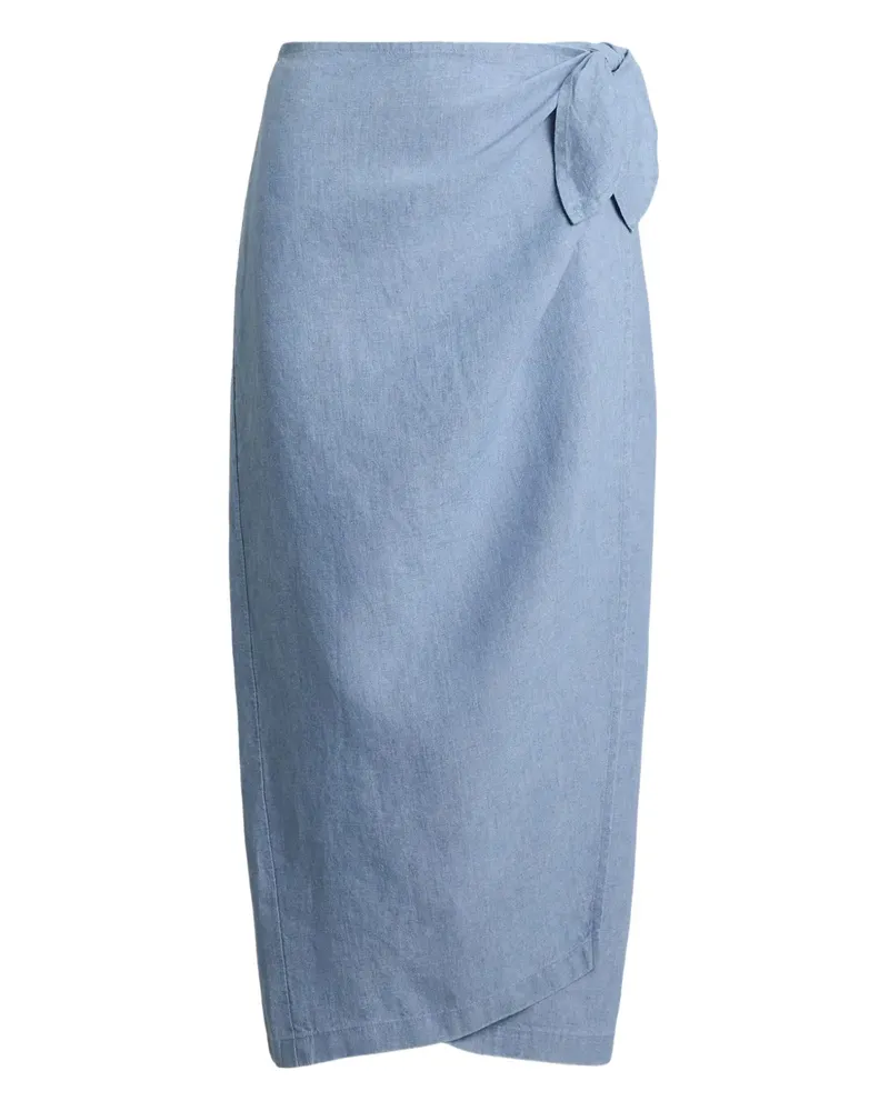 Ralph Lauren Gewickelter Midirock - Blau Blau