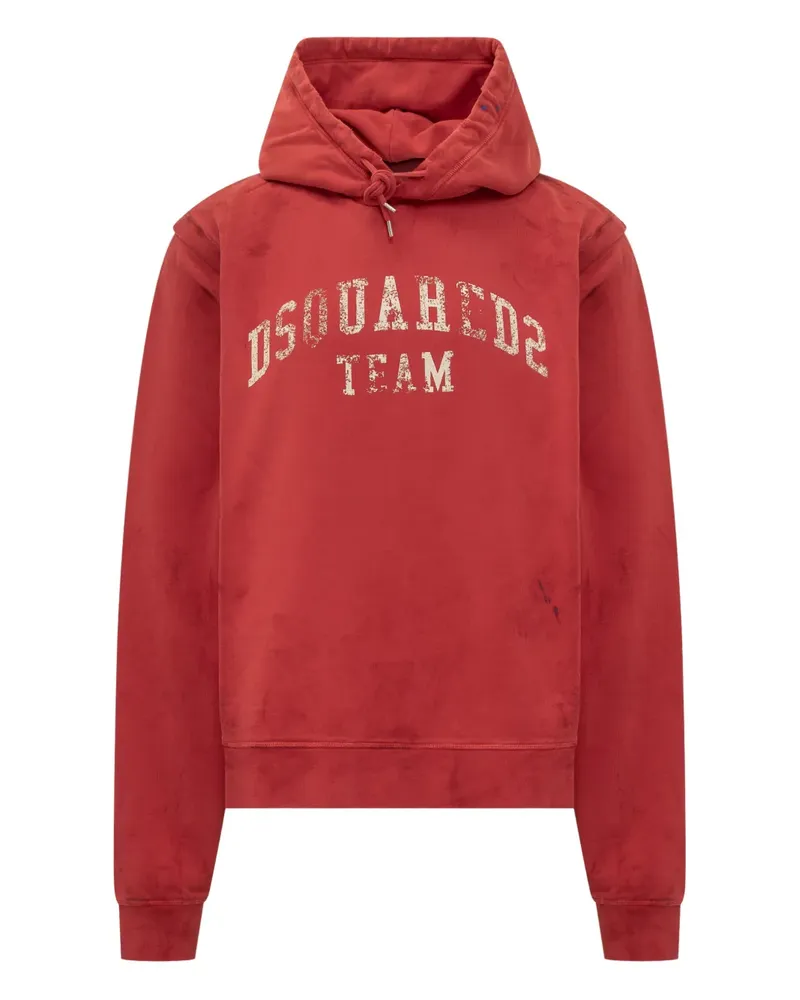 Dsquared2 Hoodie mit Logo - Rot Rot
