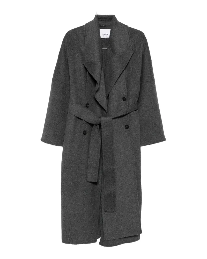 Erika Cavallini belted coat - Grau Grau