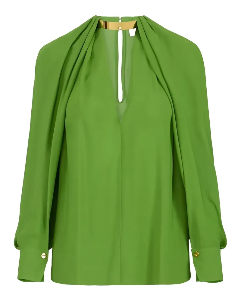 Elisabetta Franchi Bluse mit Cape-Ärmeln - Grün Grün