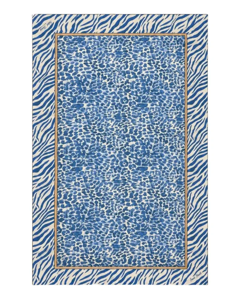 MC2 Saint Barth Tahiti graphic-print sarong - Blau Blau