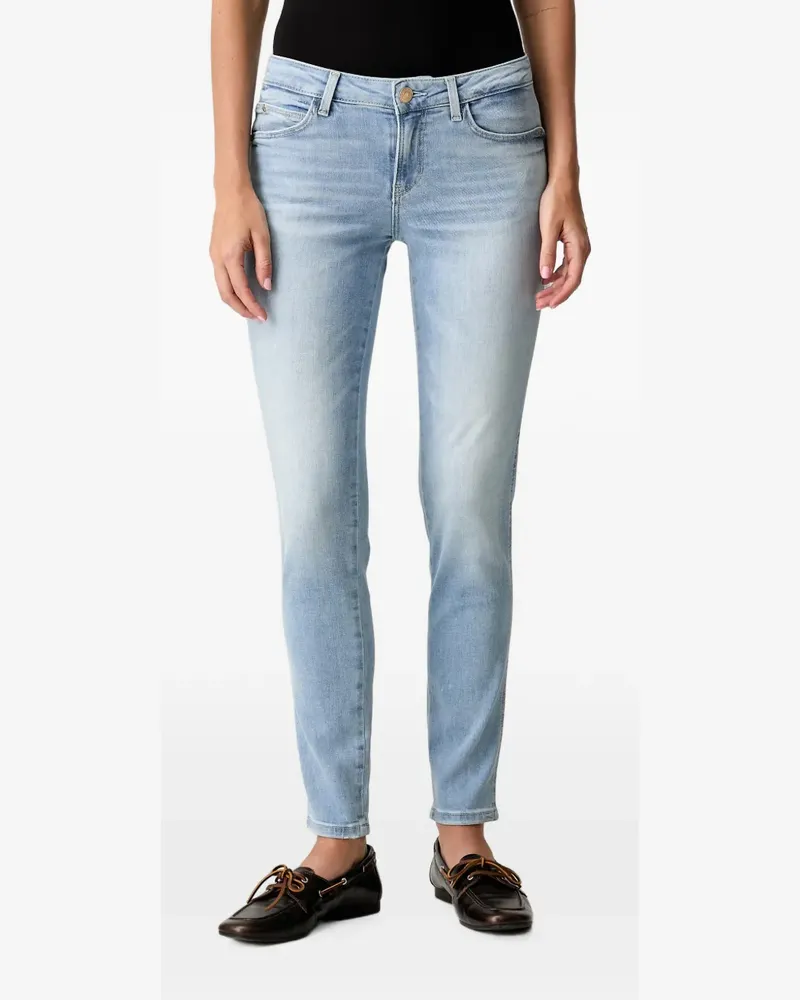 Guess faded-effect skinny-cut jeans - Blau Blau