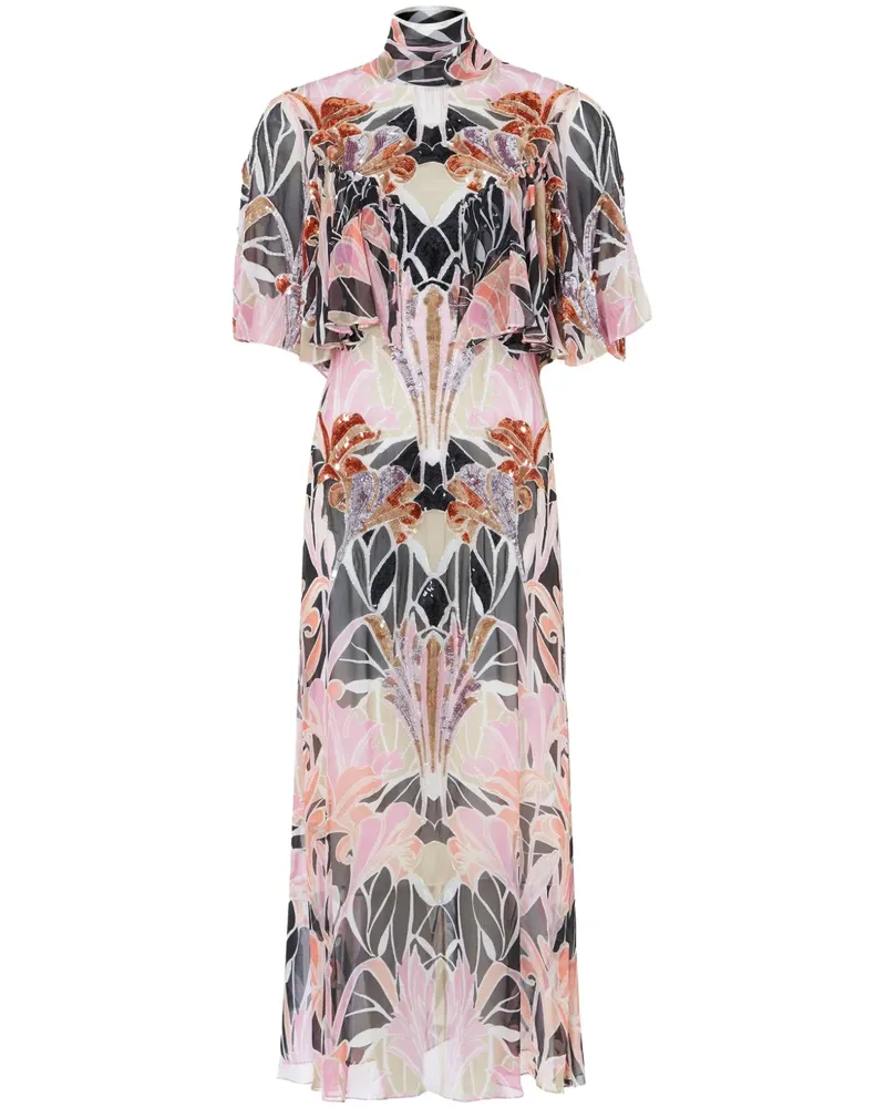 Temperley London Alani Midikleid - Rosa Rosa