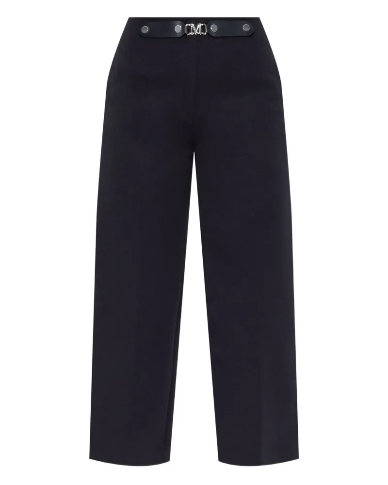 Max Mara Culottes mit Gürtel - Blau Blau