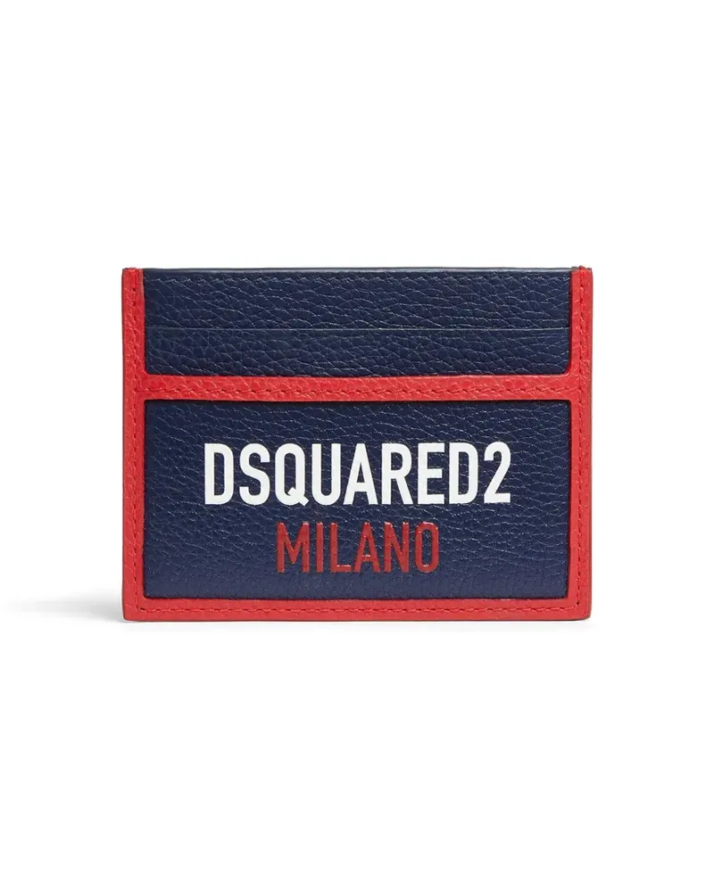 Dsquared2 Kartenetui mit Logo-Print - Blau Blau