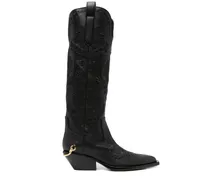 Klassische Cowboystiefel 45mm - Schwarz