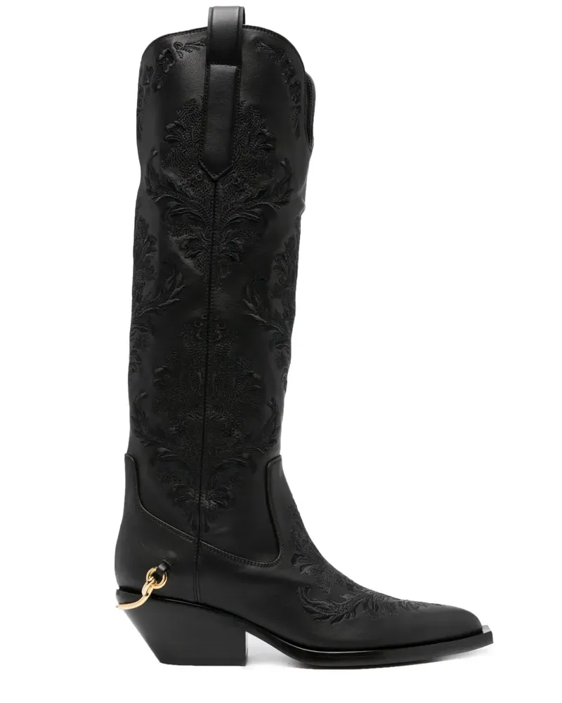 Zimmermann Klassische Cowboystiefel 45mm - Schwarz Schwarz