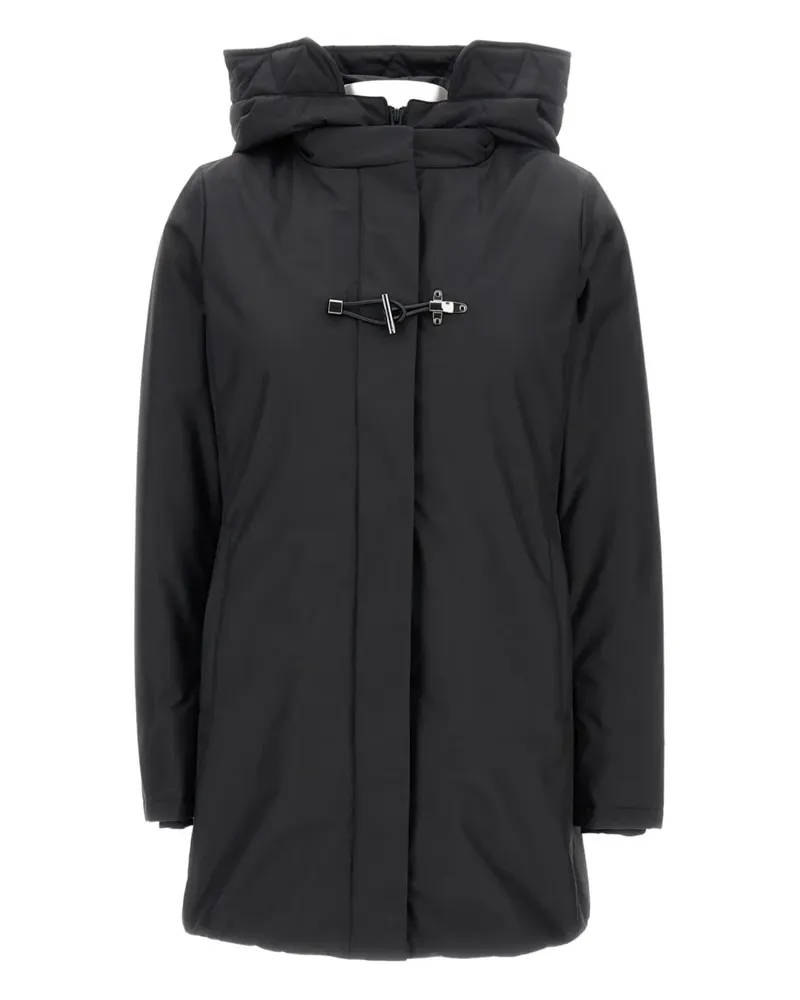 Fay Mantel mit Knebelverschluss - Schwarz Schwarz