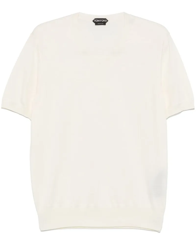 Tom Ford Gestricktes T-Shirt - Nude Nude