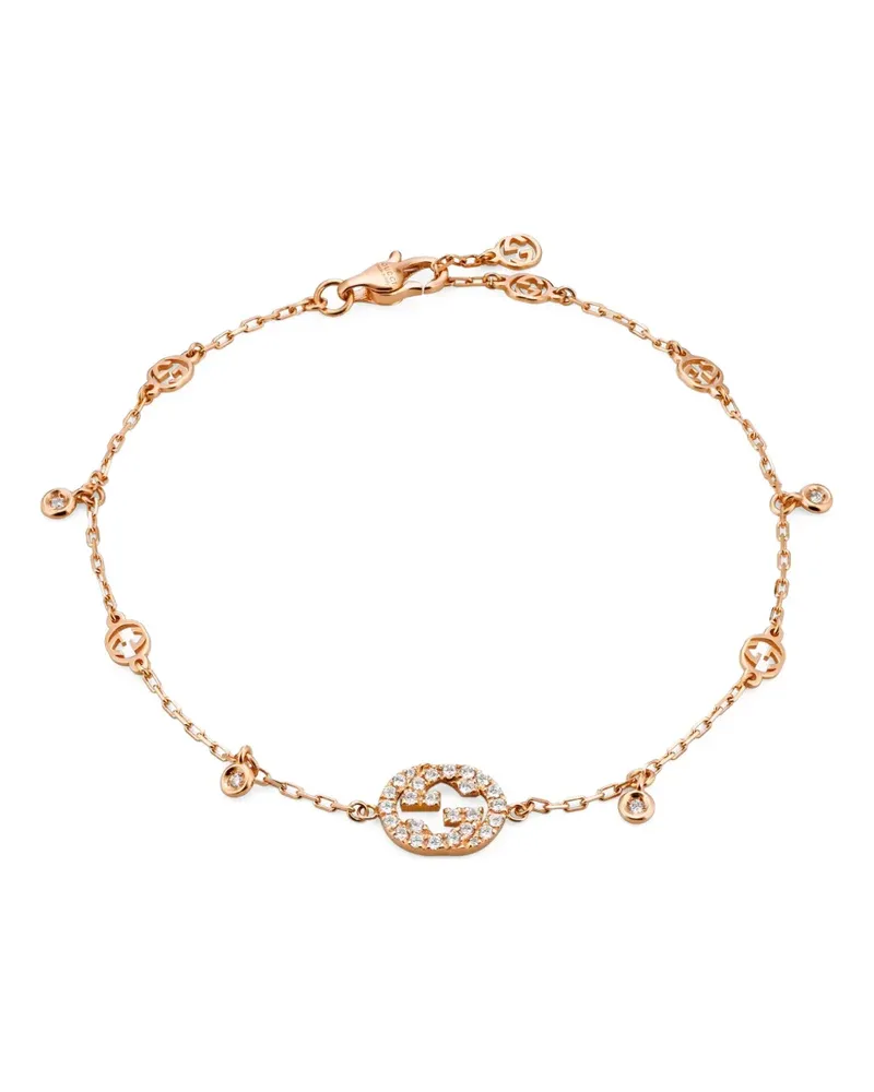 Gucci Interlocking Gourmette Armband - Rosa Rosa